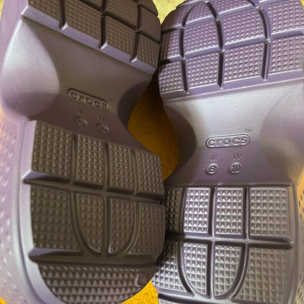 CROCS Deep Purple Stomp Clog W10 New - Picture 7 of 8